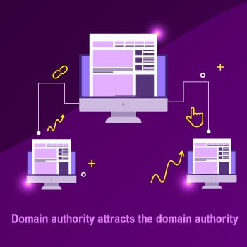 Domain authority attracts the domain authority