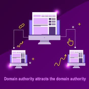  domain authority attracts the domain authority