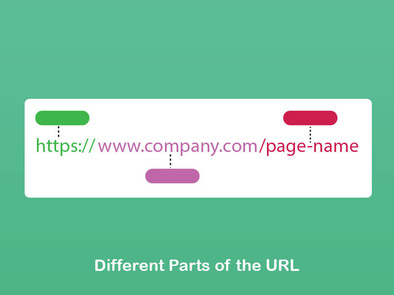 part of url like domain and extention and etc